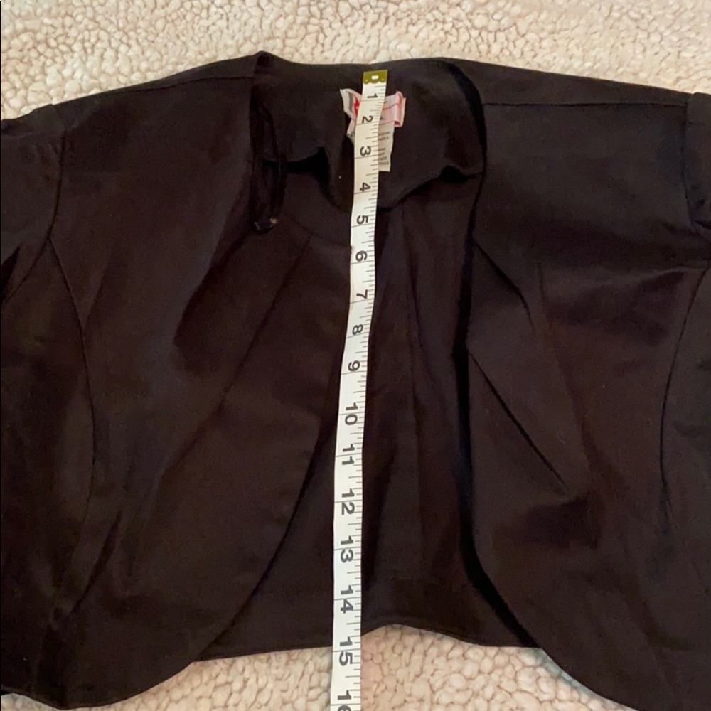 R&K Black & white dress with cover up jacket sz L - Picture 7 of 8